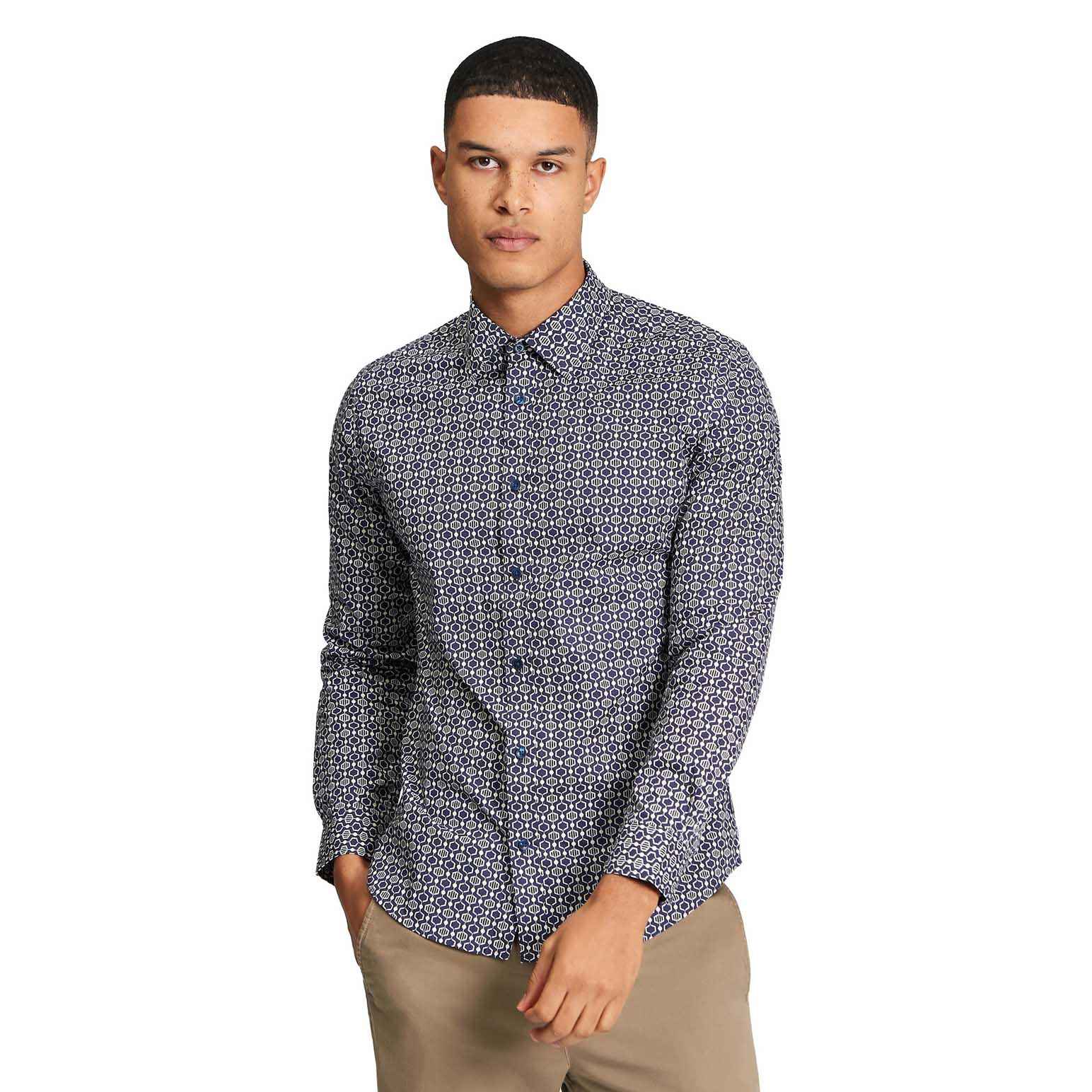 Ben Sherman Mono Geo Print Shirt